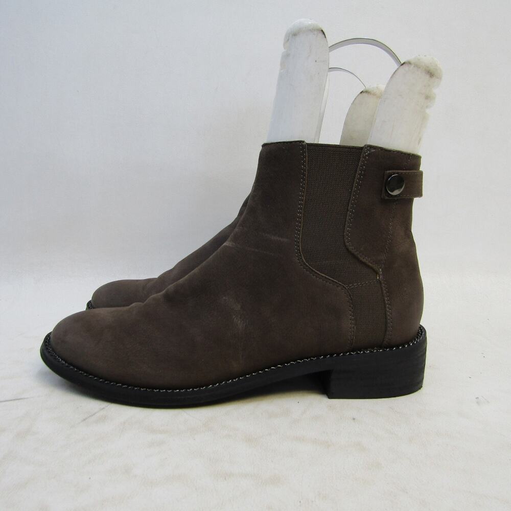 Franco Sarto Womens Size 6.5 M Brown Leather Zip Ankle Fashion Boots Booties